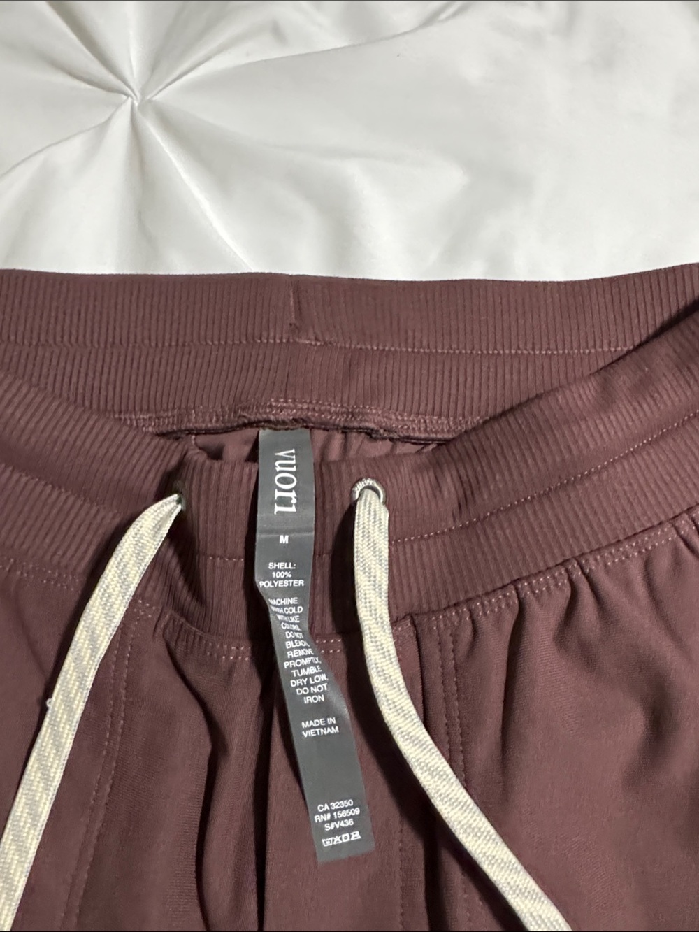 Vuori Maroon Drawstring Bottoms